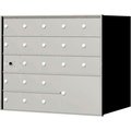 Florence Mfg Co Florence 4B+ Horizontal Mailbox, 28" H, 20 Mailboxes, 1 Parcel, Front Loading, USPS 140055PLA